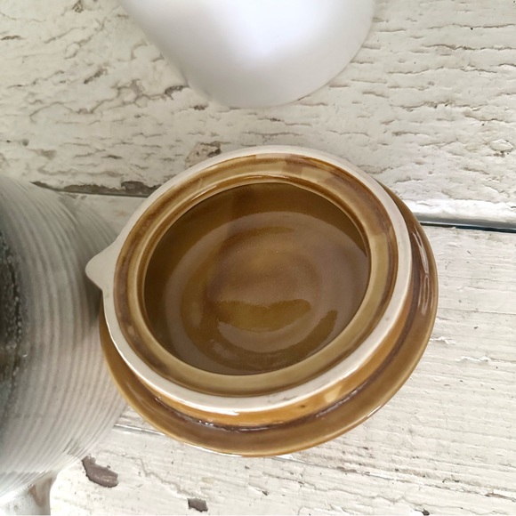 Roscher Stoneware Gradient Neutral Color Teapot Knot Handle Tea Kettle Bohemian - Picture 6 of 12